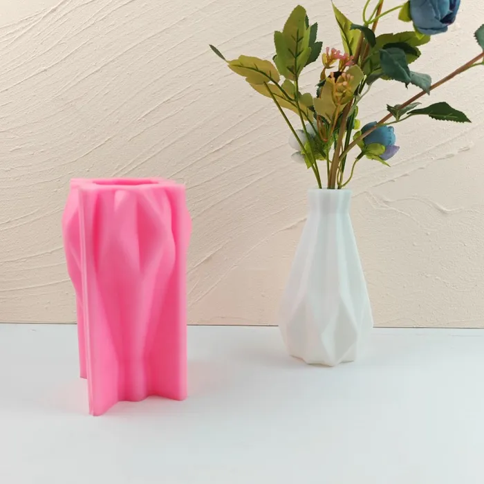 Stripped Cone Shaped Silicone Vase Mold Resin Art Hub Earrings