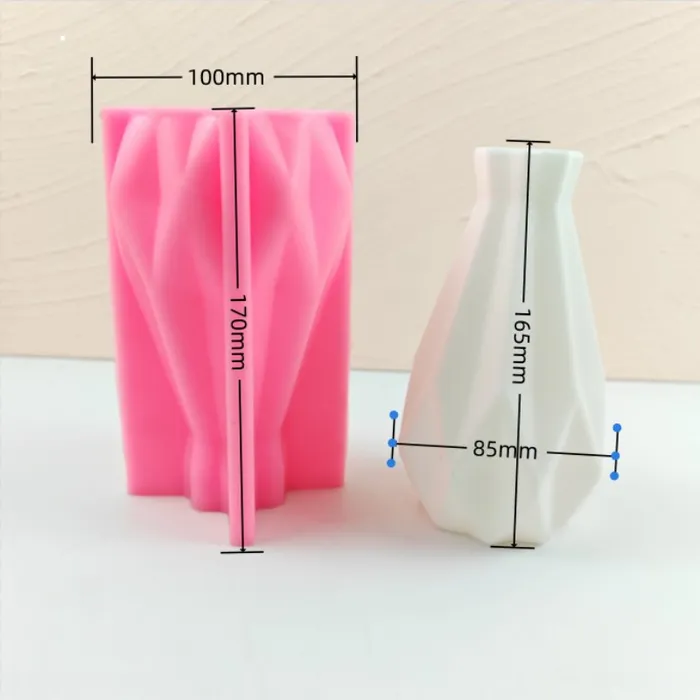 Stripped Cone Shaped Silicone Vase Mold Resin Art Hub Earrings