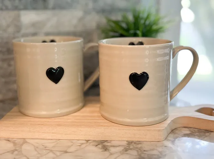 Sweetheart Mug Black Candlewick Gift Shop Rings