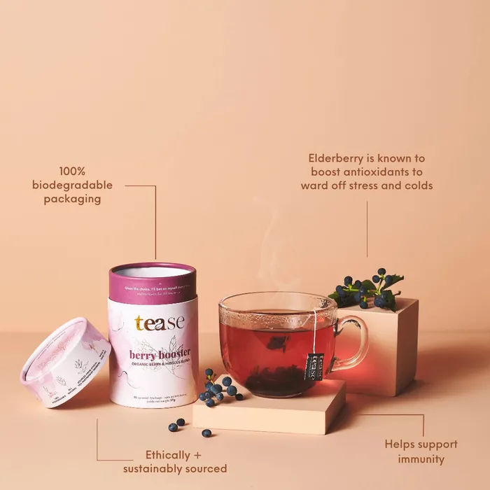 Tease Earrings Berry Booster All Natural Wellness Tea Blend