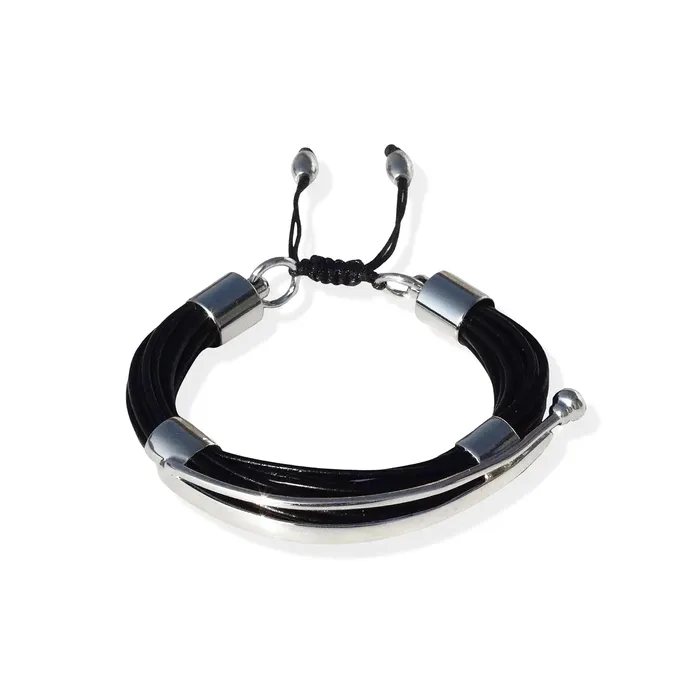 Terra Nile Bracelet In Black and Silver Tohum Bracelets