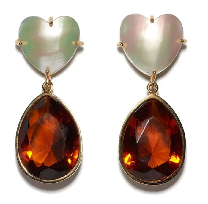 Topaz Drop Earrings Lizzie Fortunato Earrings