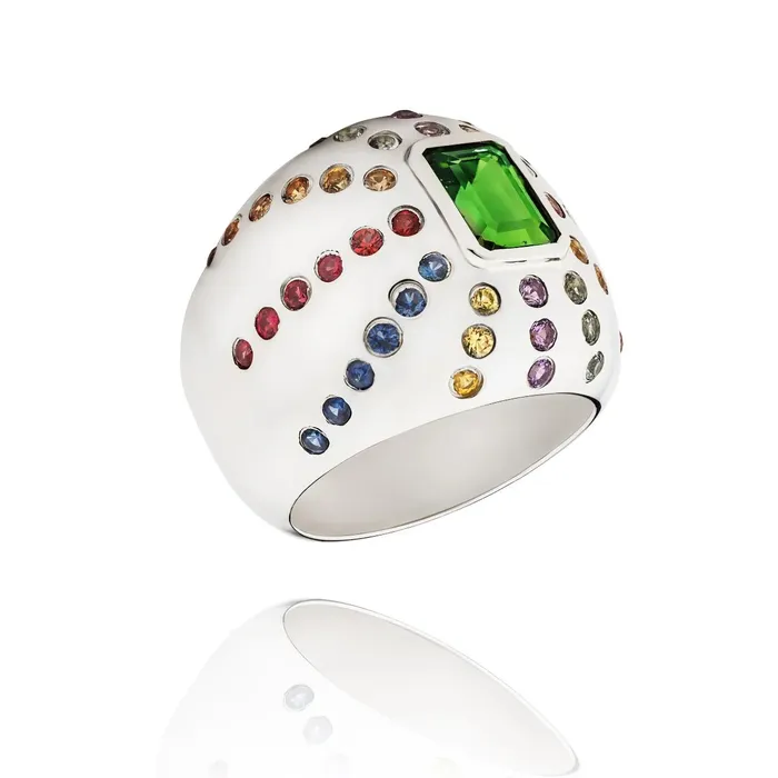 Van Den Abeele Rings Marteen Ring Argent rainbow Van Den Abeele Rings Marteen Ring Argent rainbow
