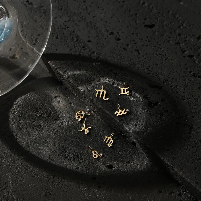 VIRGO Zodiac Charm With Diamond AURELIE GI Charm Necklaces