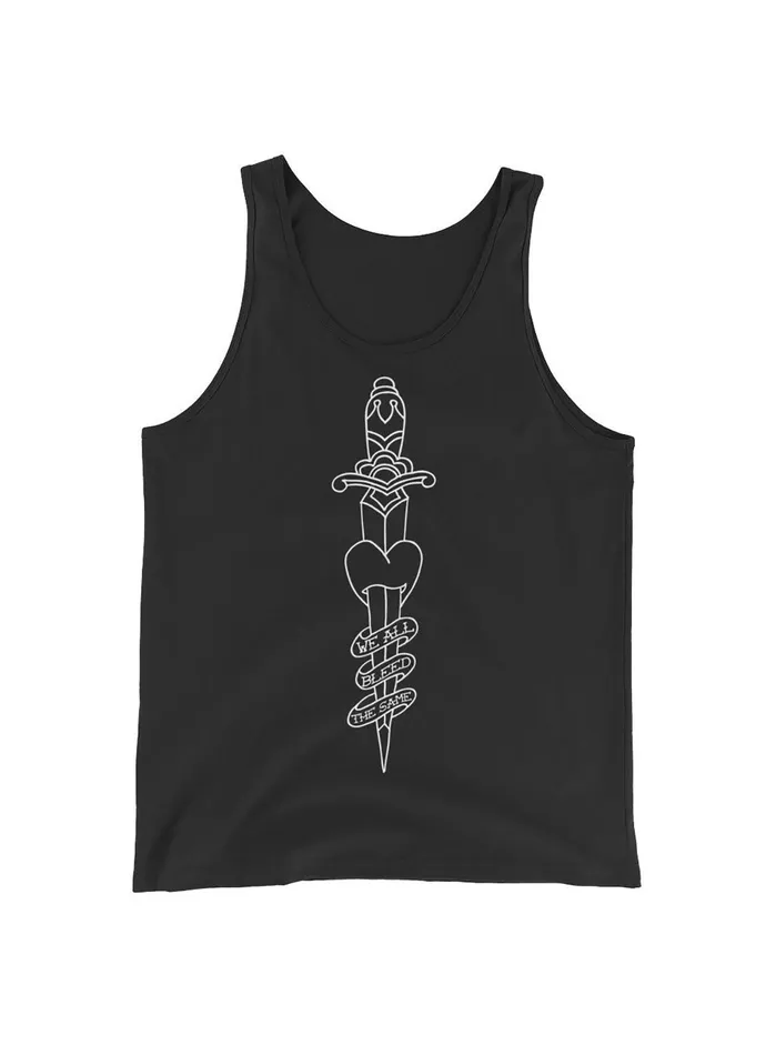 We All Bleed the Same Mens Tank Top WE ARE ALL SMITH Rings