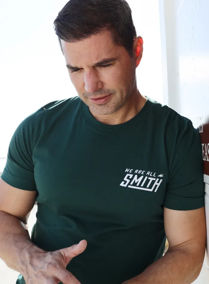 WE ARE ALL SMITH Mens Jewelry Clothing Earrings Emerald Green Embroidered WAAS logo Unisex tshirt WE ARE ALL SMITH Mens Jewelry Clothing Earrings Emerald Green Embroidered WAAS logo Unisex tshirt