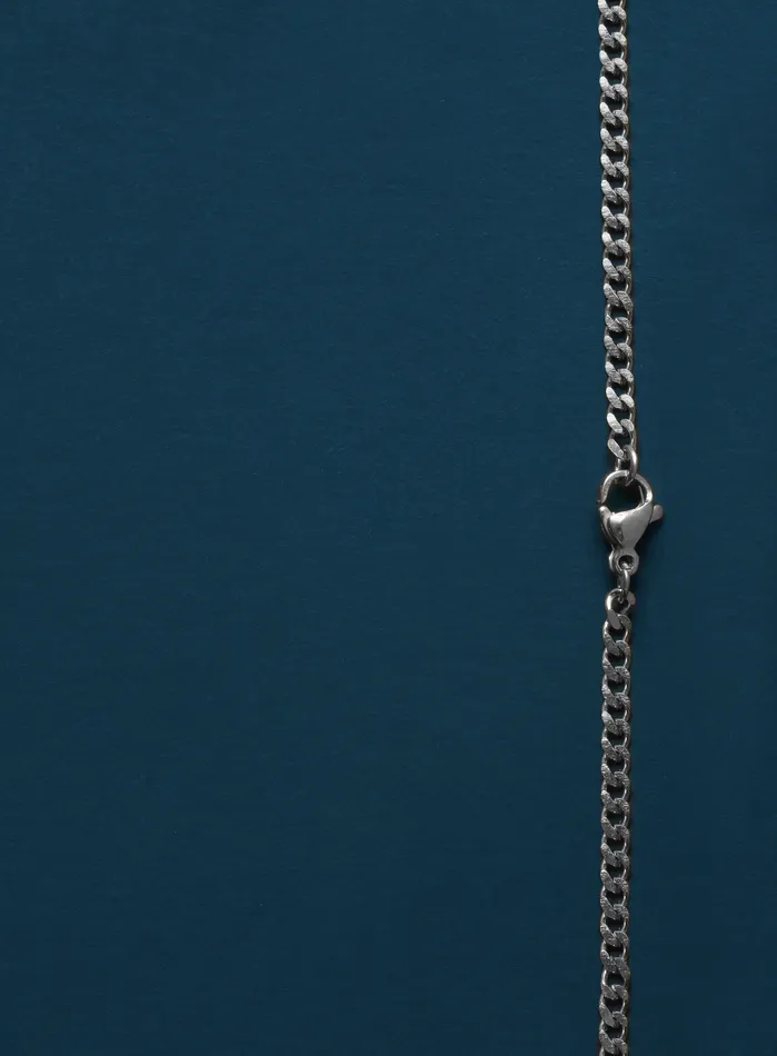 WE ARE ALL SMITH Mens Jewelry Clothing Necklaces Cuban Chain Stainless Steel Cross Necklace