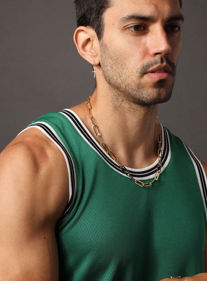 WE ARE ALL SMITH Mens Jewelry Clothing Necklaces Large Clip 14k plated over 316L stainless steel chain