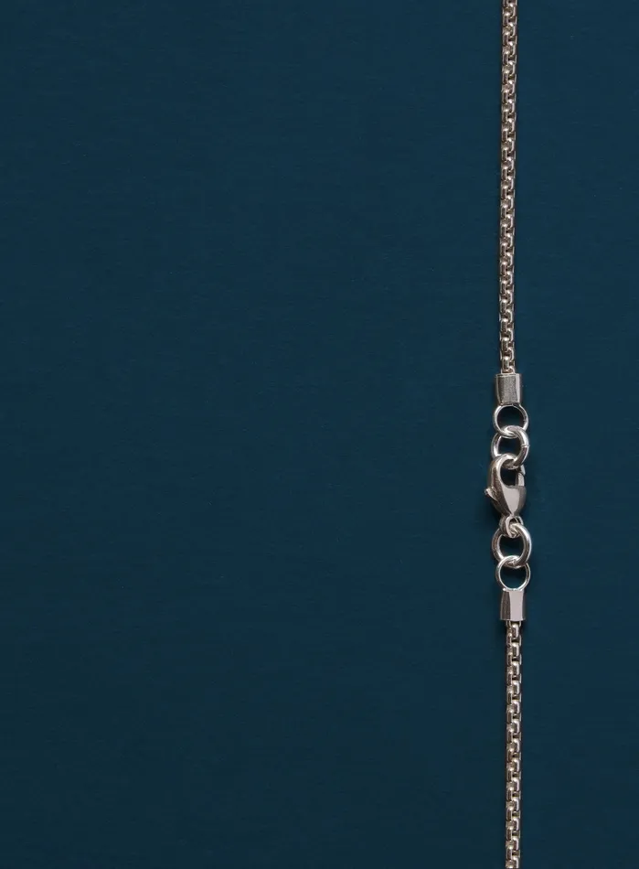 We Are All Smith Necklaces 925 Sterling Silver Round Box Chain Necklace for Men We Are All Smith Necklaces 925 Sterling Silver Round Box Chain Necklace for Men