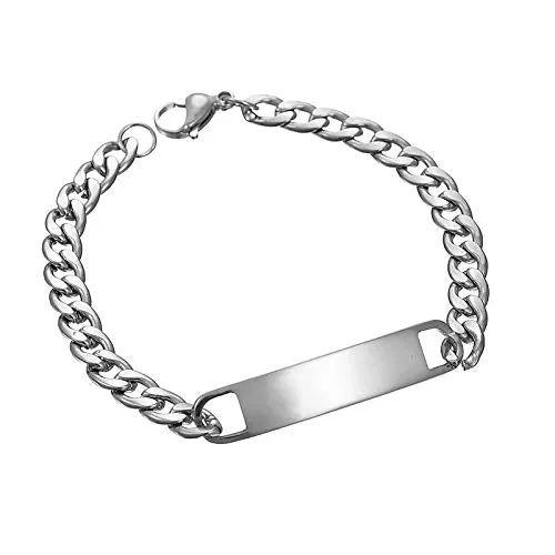 Yellow Chimes Bracelet for Men Stainless Steel Silver Chain Tag Bracelet for Men and Boys Yellow Chimes Earrings Yellow Chimes Bracelet for Men Stainless Steel Silver Chain Tag Bracelet for Men and Boys Yellow Chimes Earrings