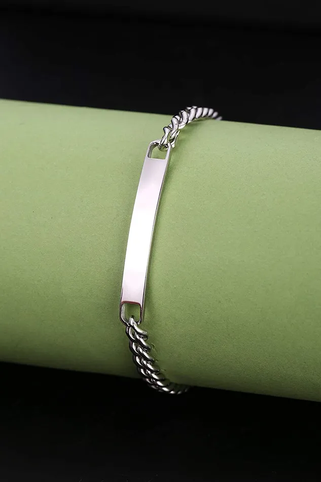 Yellow Chimes Bracelet for Men Stainless Steel Silver Chain Tag Bracelet for Men and Boys Yellow Chimes Earrings