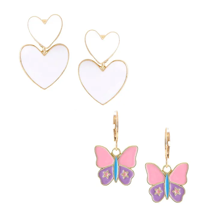 Yellow Chimes Bracelets Yellow Chimes Earring For Women Combo Of 2 Pcs Gold Tone Huggie Hoop With Butterfly Charm and White Color Double Heart Drop Earrings For Women and Girls Yellow Chimes Bracelets Yellow Chimes Earring For Women Combo Of 2 Pcs Gold Tone Huggie Hoop With Butterfly Charm and White Color Double Heart Drop Earrings For Women and Girls
