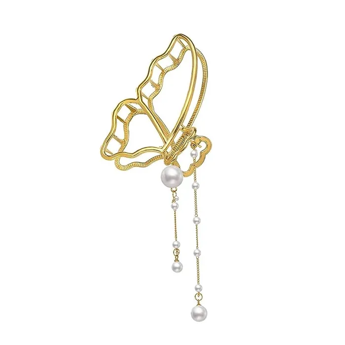 Yellow Chimes Bracelets Yellow Chimes Hair Clip For Women Gold Toned Cluthers Long Hair Claw Clip With Hanging Butterfly Charm Hair Clutch For Women and Girls Yellow Chimes Bracelets Yellow Chimes Hair Clip For Women Gold Toned Cluthers Long Hair Claw Clip With Hanging Butterfly Charm Hair Clutch For Women and Girls