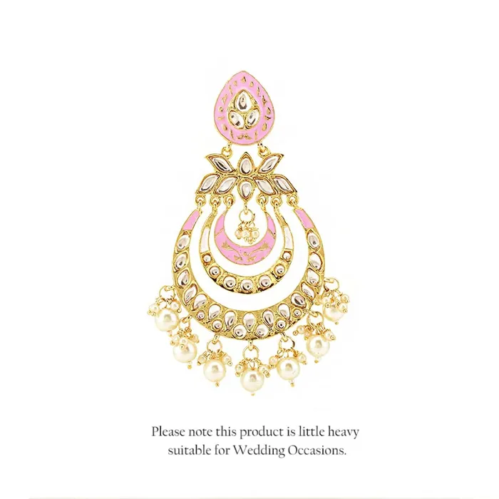 Yellow Chimes Chandbali Earrings for Women Ethnic Gold Plated Traditional Meenakari Floral Long Chand bali Earrings for Women and Girls Yellow Chimes Bracelets