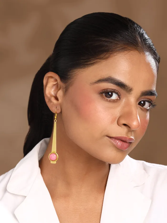 Yellow Chimes Dangler Earrings for Women Fashion Golden Women Earrings Gold Plated Long Dangler Earrings for Girls Birthday Gift for Girls Anniversary Gift for Women Yellow Chimes Earrings