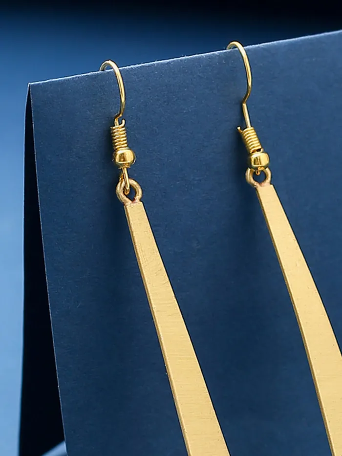Yellow Chimes Dangler Earrings for Women Fashion Golden Women Earrings Gold Plated Long Dangler Earrings for Girls Birthday Gift for Girls Anniversary Gift for Women Yellow Chimes Earrings