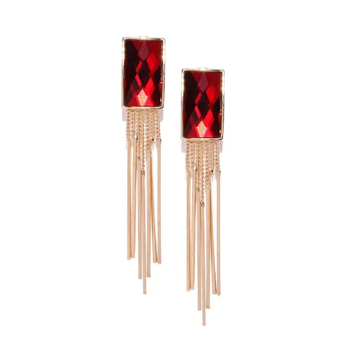 Yellow Chimes Danglers Earrings for Women Red Crystal Earrings Gold Plated Tassel Danglers Earrings For Women and Girls Yellow Chimes Necklaces Yellow Chimes Danglers Earrings for Women Red Crystal Earrings Gold Plated Tassel Danglers Earrings For Women and Girls Yellow Chimes Necklaces