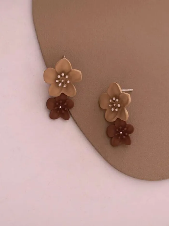 Yellow Chimes Earrings for Women and Girls Drop Earrings for Girls Gold Toned Multicolor Dual Floral Designed Drop Earrings Birthday Gift for girls and women Anniversary Gift for Wife Yellow Chimes Earrings