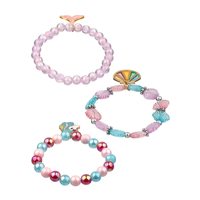 Yellow Chimes Earrings Melbees by Yellow Chimes Bracelet for Kids and Girls Beads Bracelets for Girls 3pcs Combo of Charm Beads Bracelet Birthday Gift For girls and Kids