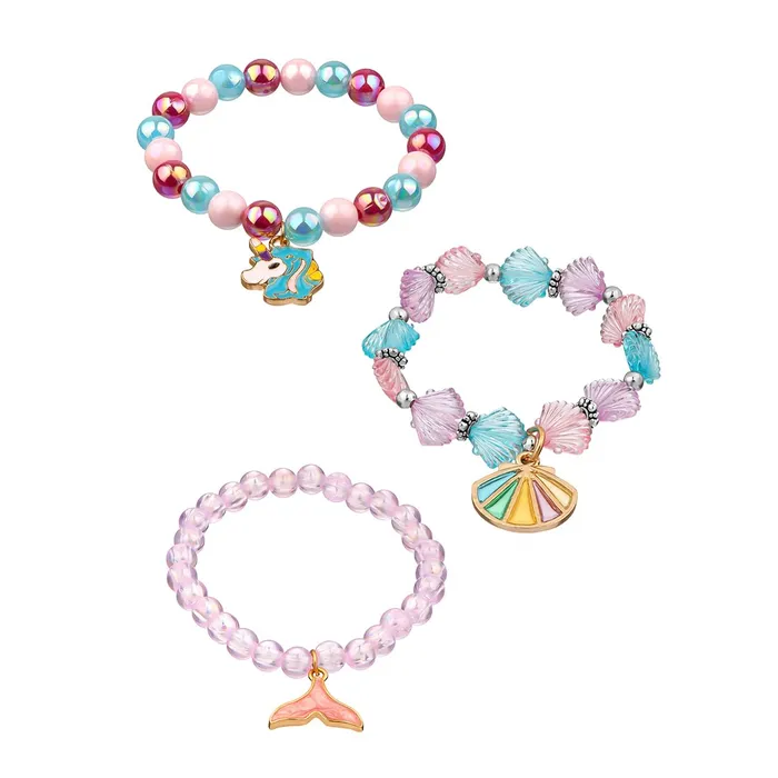 Yellow Chimes Earrings Melbees by Yellow Chimes Bracelet for Kids and Girls Beads Bracelets for Girls 3pcs Combo of Charm Beads Bracelet Birthday Gift For girls and Kids