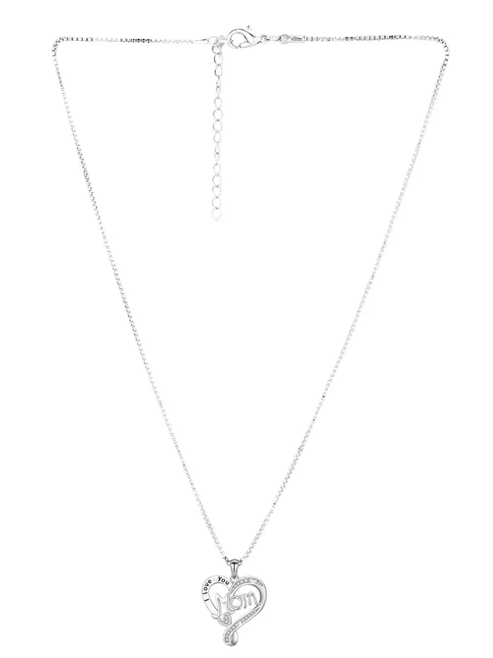 Yellow Chimes Earrings Raajsi by Yellow Chimes 925 Sterling Silver Pendant for Women and Girls Pure Silver Pendant Chain Birthday Gift for Women Mother With Certificate of Authenticity and 925 Stamp