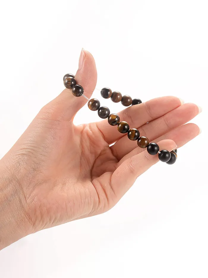 Yellow Chimes Earrings Yellow Chimes 2 Pcs Combo Reiki Meditation Healing Charm Beaded Buddha Bracelets for Women and Men Design3