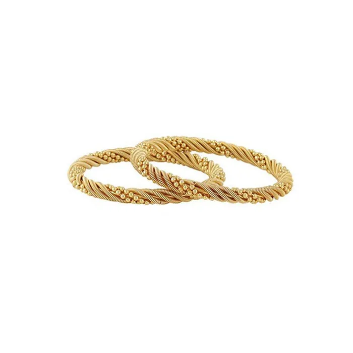 Yellow Chimes Earrings Yellow Chimes 2 PCS Exclusive Delicate Plain Antique Gold Plated Traditional Bangles for Women and Girls 28 Yellow Chimes Earrings Yellow Chimes 2 PCS Exclusive Delicate Plain Antique Gold Plated Traditional Bangles for Women and Girls 28