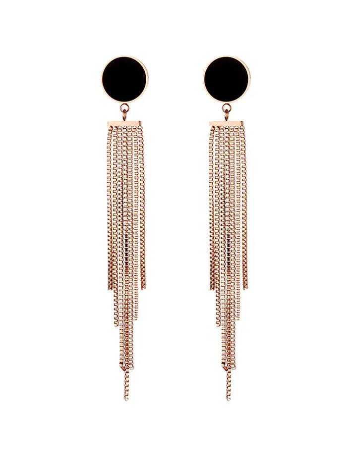 Yellow Chimes Earrings Yellow Chimes Danglers Earrings for Women Western Rose Gold Plated Stainless Steel Long Chain Dangler Earrings For Women and Girls Yellow Chimes Earrings Yellow Chimes Danglers Earrings for Women Western Rose Gold Plated Stainless Steel Long Chain Dangler Earrings For Women and Girls