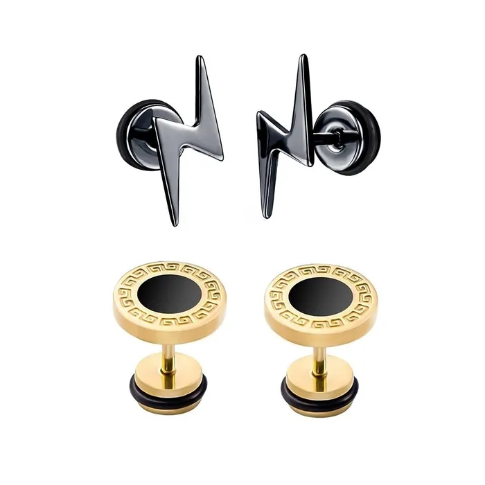 Yellow Chimes Earrings Yellow Chimes Earrings for Men and Boys Studs for Men 2 Pair Combo of Gold Toned Black Studs Birthday Gift for Men and Boys Anniversary Gift for Husband Yellow Chimes Earrings Yellow Chimes Earrings for Men and Boys Studs for Men 2 Pair Combo of Gold Toned Black Studs Birthday Gift for Men and Boys Anniversary Gift for Husband