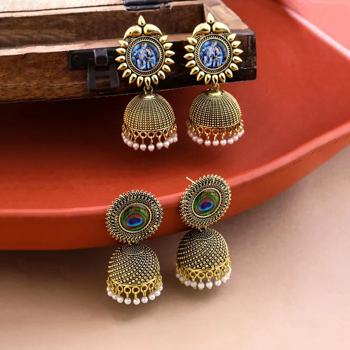 Yellow Chimes Earrings Yellow Chimes Earrings for Women and Girls Gold PLated Jhumka Gold Plated Jhumki EarringsBirthday Gift For girls and women Anniversary Gift for Wife