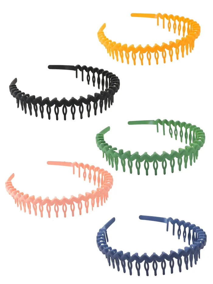 Yellow Chimes Earrings Yellow Chimes Hair Bands for Girls Women Hair Accessories for Women 5 Pcs Combo Multicolor Hairband for Women Head Band Zigzag Hairband for Women Birthday Gift for Women Girls