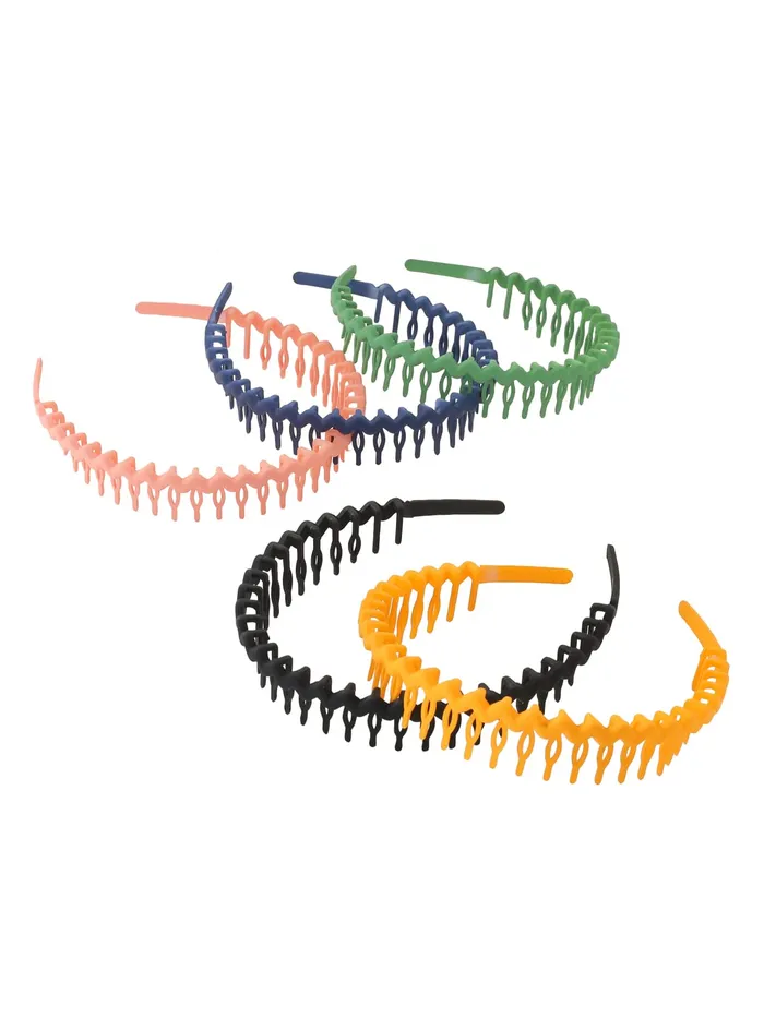 Yellow Chimes Earrings Yellow Chimes Hair Bands for Girls Women Hair Accessories for Women 5 Pcs Combo Multicolor Hairband for Women Head Band Zigzag Hairband for Women Birthday Gift for Women Girls