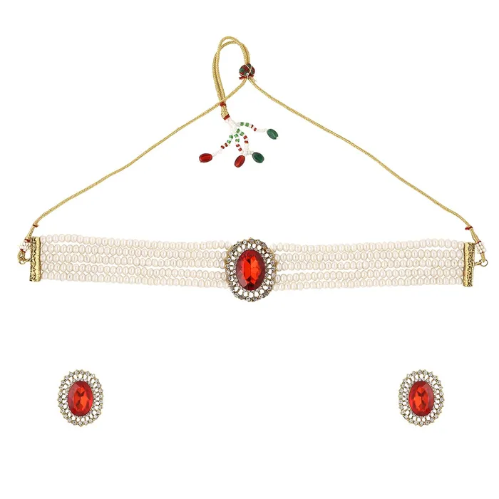 Yellow Chimes Earrings Yellow Chimes Jewellery Set for Women and Girls White Beads Necklace Set for Women Gold Tone Red Crystal Choker Necklace Set Birthday Gift for girls women Anniversary Gift for Wife Yellow Chimes Earrings Yellow Chimes Jewellery Set for Women and Girls White Beads Necklace Set for Women Gold Tone Red Crystal Choker Necklace Set Birthday Gift for girls women Anniversary Gift for Wife