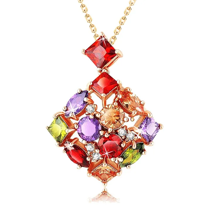 Yellow Chimes Earrings Yellow Chimes MultiColor Sparkling Square Swiss Cubic Zirconia 18K Gold Plated Pendant for Girls and Women Yellow Chimes Earrings Yellow Chimes MultiColor Sparkling Square Swiss Cubic Zirconia 18K Gold Plated Pendant for Girls and Women
