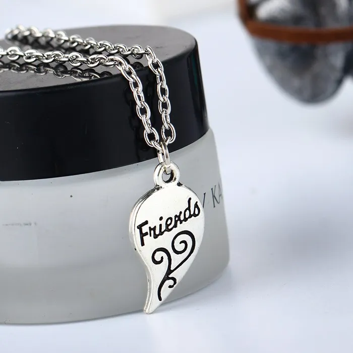 Yellow Chimes Earrings Yellow Chimes Pendant for Women Friendships Day Special Carved Heart Locket Best Friends 2 PCS Combo Necklace Chain Pendant for Girls and BoysBestie Gift