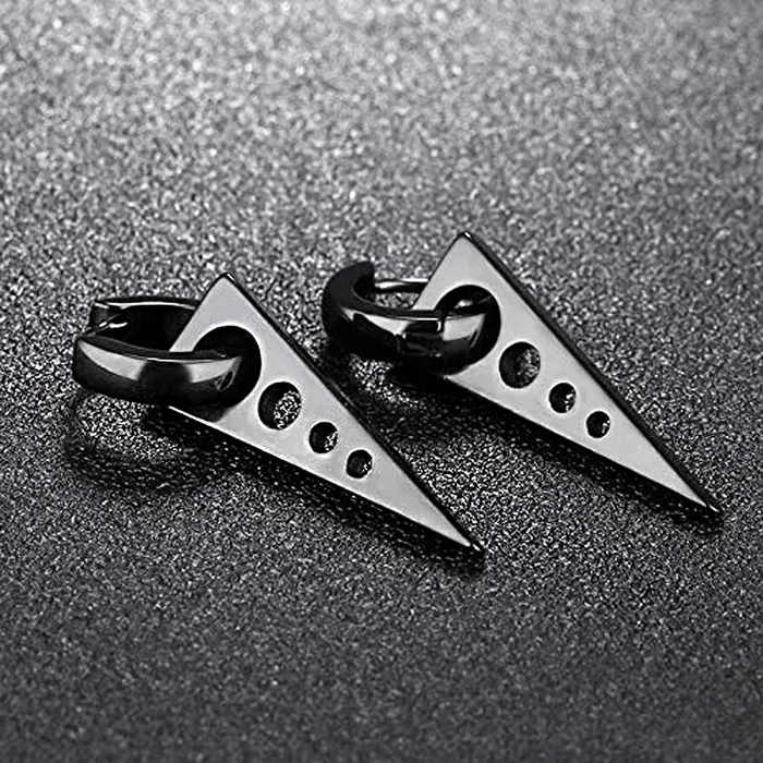 Yellow Chimes Earrings Yellow Chimes Stainless Steel Trendy Combo Hoop Earrings for Menand Boys