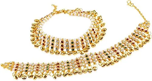 Yellow Chimes Earrings Yellow Chimes Traditional Designer Jhanjhar Wedding Payal Gold Plated Anklets for Women and Girls Yellow Chimes Earrings Yellow Chimes Traditional Designer Jhanjhar Wedding Payal Gold Plated Anklets for Women and Girls