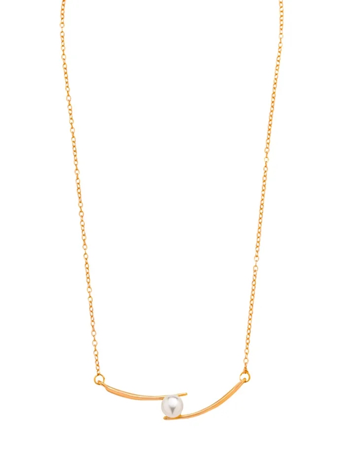 Yellow Chimes Gold Plated Pearl Chain Necklace for Women Elegant Stylish Adjustable 46 cm GiftReady Necklaces Yellow Chimes Gold Plated Pearl Chain Necklace for Women Elegant Stylish Adjustable 46 cm GiftReady Necklaces