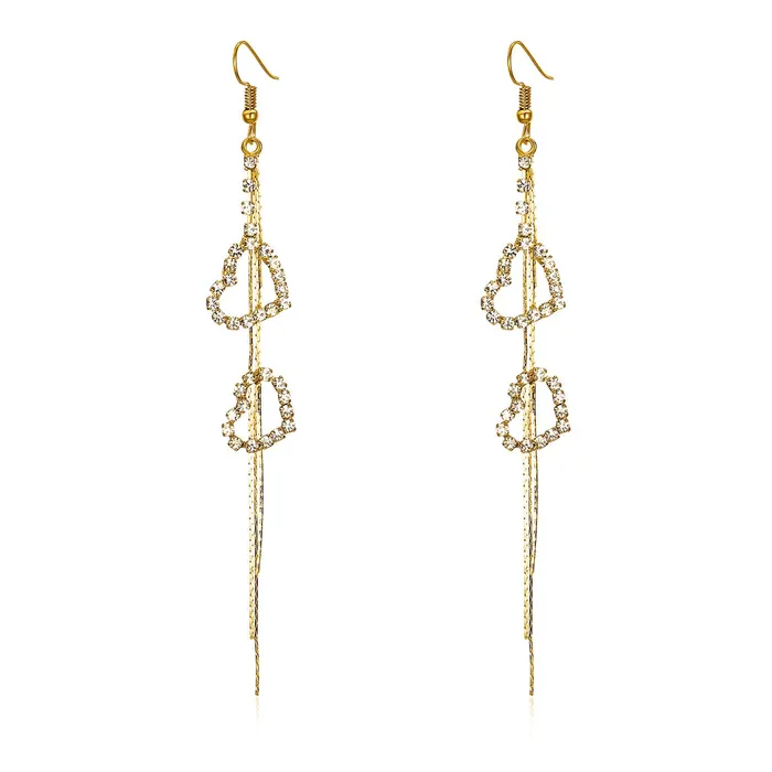 Yellow Chimes Hanging Hearts Gold Chandelier Earring for Women Girls Yellow Chimes Bracelets Yellow Chimes Hanging Hearts Gold Chandelier Earring for Women Girls Yellow Chimes Bracelets