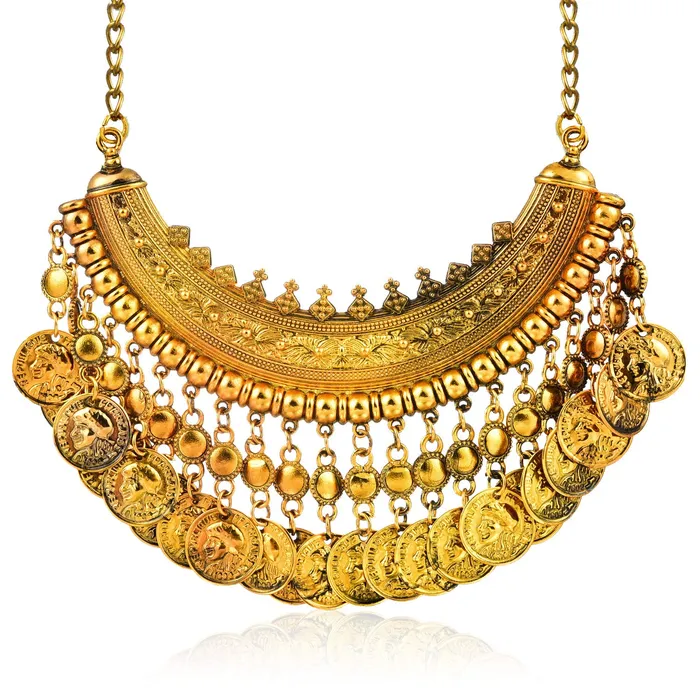 Yellow Chimes Indian Fusion Gold Necklace for Women And Girls Yellow Chimes Necklaces