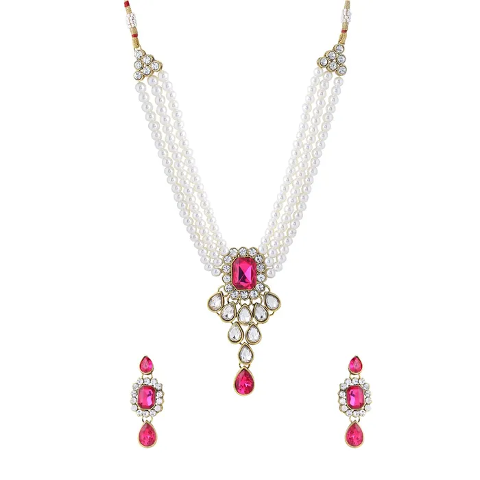 Yellow Chimes Jewellery Set for Women and Girls White Beads Necklace Set for Women Gold Tone Red Crystal Choker Necklace Set Birthday Gift for girls women Anniversary Gift for Wife Yellow Chimes Necklaces Yellow Chimes Jewellery Set for Women and Girls White Beads Necklace Set for Women Gold Tone Red Crystal Choker Necklace Set Birthday Gift for girls women Anniversary Gift for Wife Yellow Chimes Necklaces