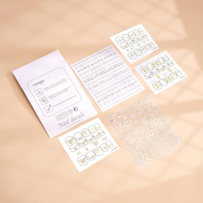 Yellow Chimes Nail Stickers for Womens and Girls Multicolor Self Adhesive Manicure Decoration Nail Stickers for Womens and Girls Yellow Chimes Bracelets