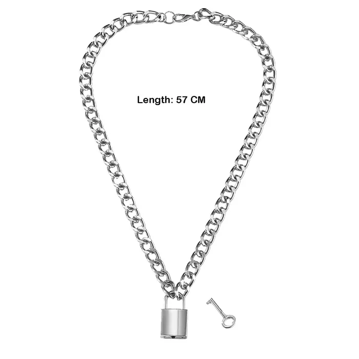 Yellow Chimes Necklace for Women and Girls Chain Necklace for Women Silver Lock Key Shaped Link Chain Necklace for Girls Birthday Gift for girls and women Anniversary Gift for Wife Yellow Chimes Necklaces