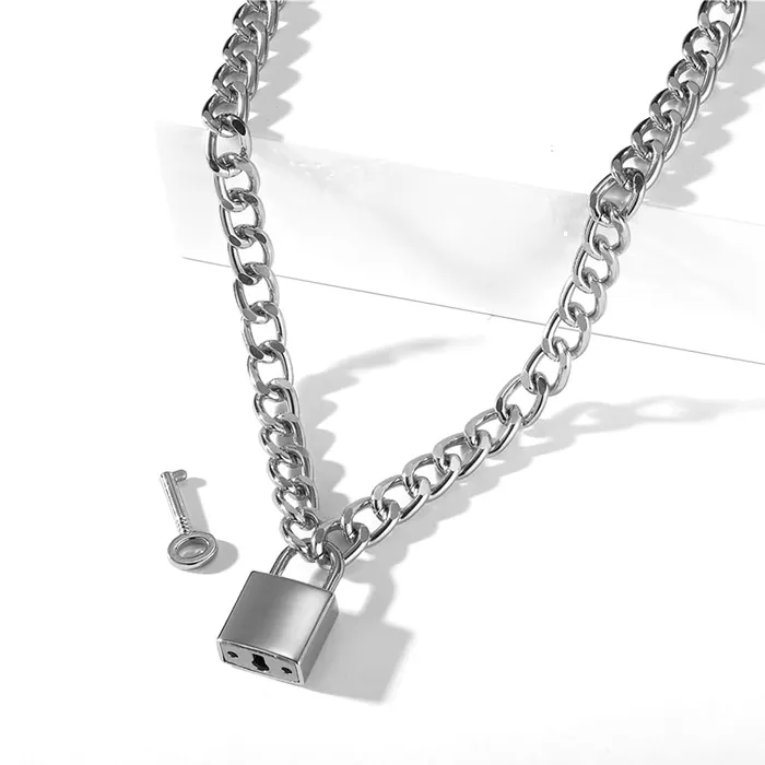 Yellow Chimes Necklace for Women and Girls Chain Necklace for Women Silver Lock Key Shaped Link Chain Necklace for Girls Birthday Gift for girls and women Anniversary Gift for Wife Yellow Chimes Necklaces