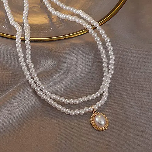 Yellow Chimes Necklace for Women and Girls Pearl Necklace for Women Gold Plated Multilayered Necklace for Girls Birthday Gift for girls and women Anniversary Gift for Wife Yellow Chimes Earrings