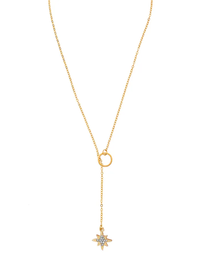 Yellow Chimes Necklaces Gold Plated Star Shaped Chain Necklace for Women Adjustable 4651 cm Fashion Jewelry Yellow Chimes Necklaces Gold Plated Star Shaped Chain Necklace for Women Adjustable 4651 cm Fashion Jewelry
