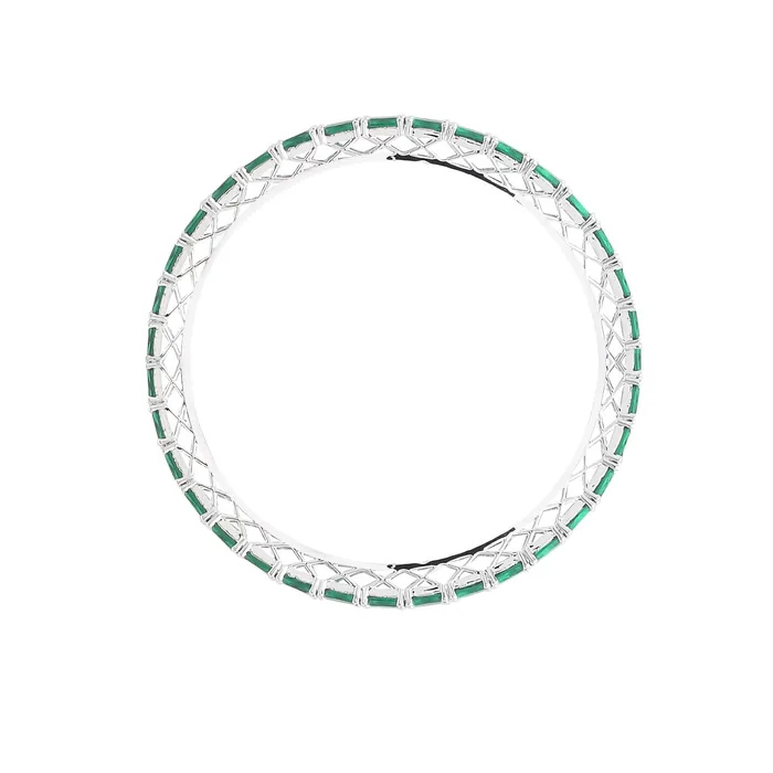 Yellow Chimes Necklaces Yellow Chimes Bangles for Women and Girls American Diamond Bangles for women Silver Tone Green AD Studded Bangles for girls Birthday Gift For girls and women Anniversary Gift for Wife