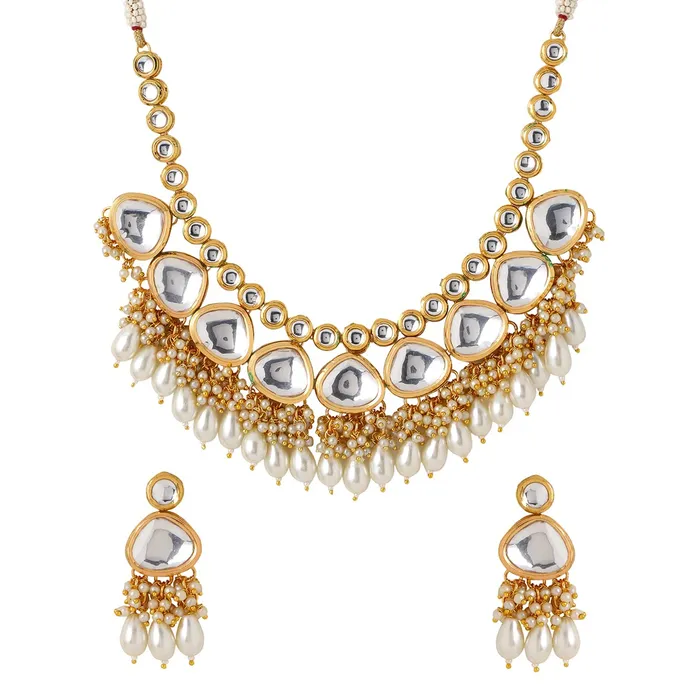 Yellow Chimes Necklaces Yellow Chimes Jewellery Set for Women and Girls Traditional Kundan Necklace Set Gold Plated Kundan Choker Necklace Set Birthday Gift for girls and women Anniversary Gift for Wife Yellow Chimes Necklaces Yellow Chimes Jewellery Set for Women and Girls Traditional Kundan Necklace Set Gold Plated Kundan Choker Necklace Set Birthday Gift for girls and women Anniversary Gift for Wife