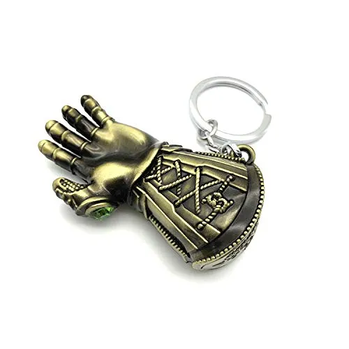 Yellow Chimes Necklaces Yellow Chimes Marvel Avengers Infinity War 3 New Series Thanos Hand Gauntlet Power 6 Stone Key Chain For Boys And Girls