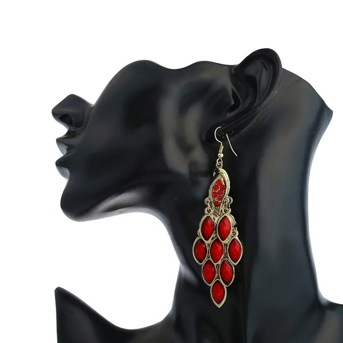 Yellow Chimes Peacock Beauty Red Gold Dangle Earring for Women Girls Yellow Chimes Bracelets